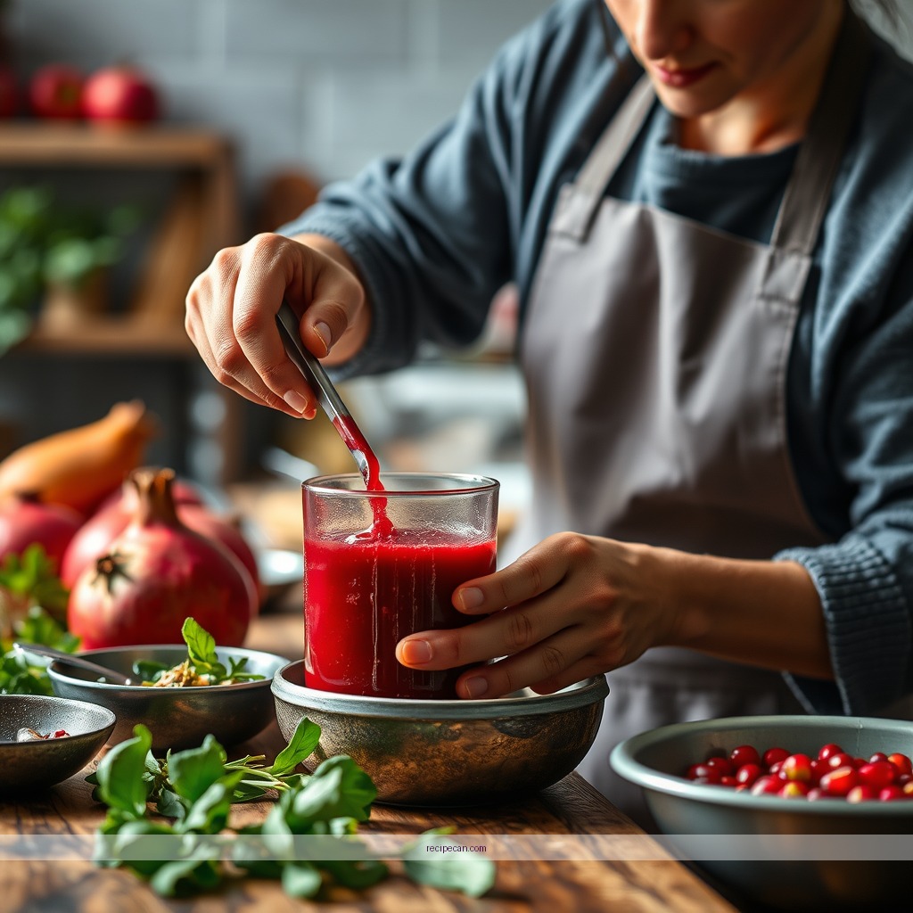 Instructions - juicing recipes with pomegranate