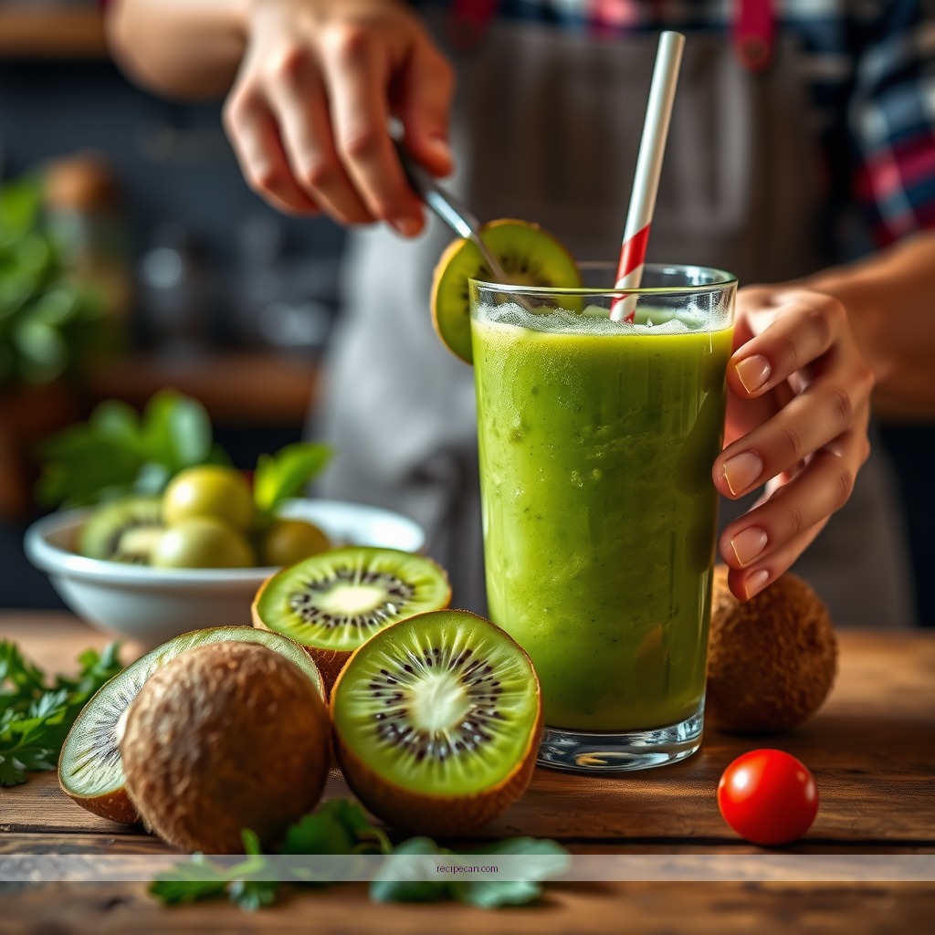 Instructions - kiwi juice recipe