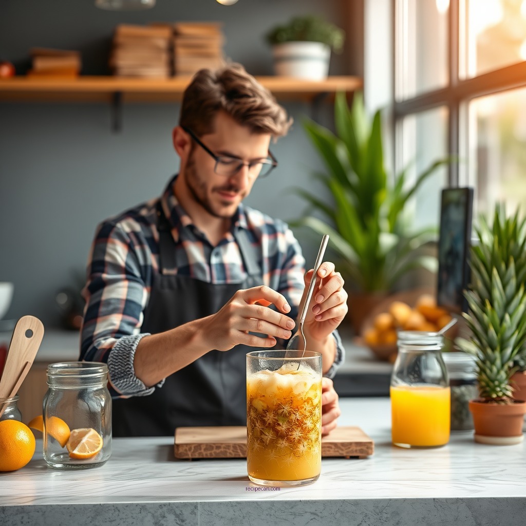 Instructions - recipe with pineapple juice