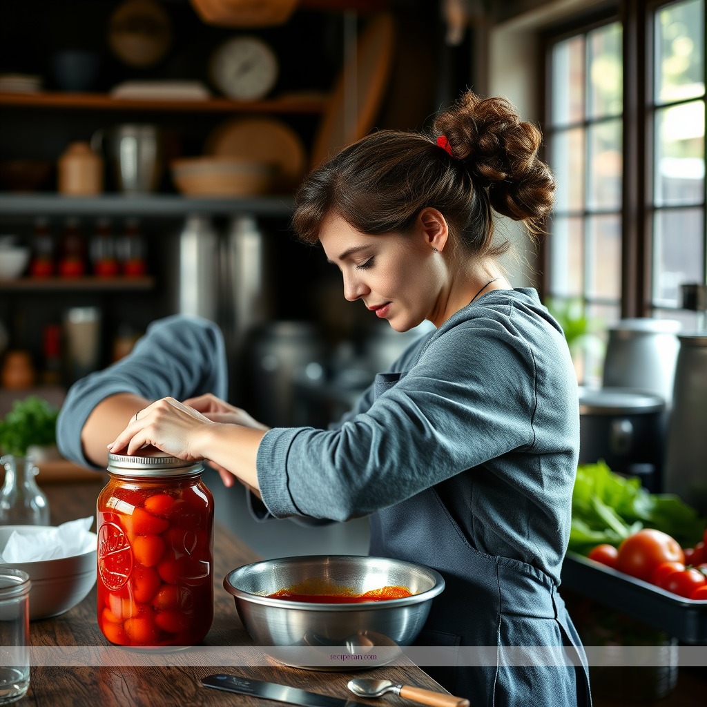 Instructions - tomato juice canning recipe