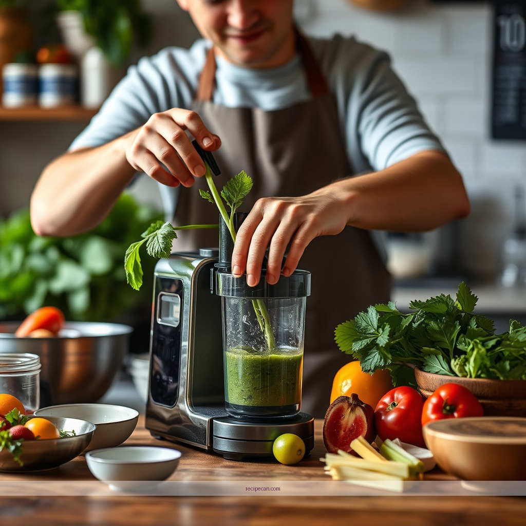 Instructions - vegetable juice recipe