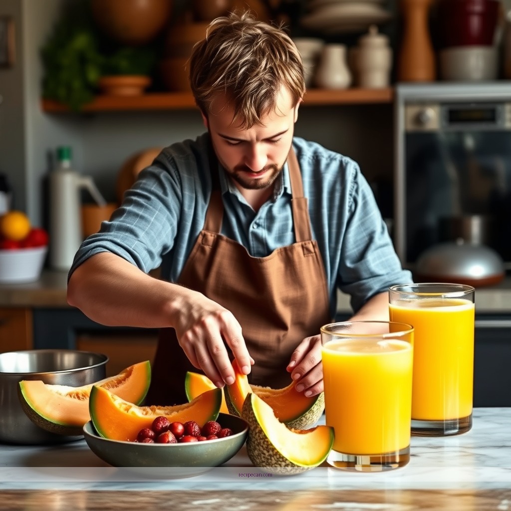 Instructions - cantaloupe juice recipe