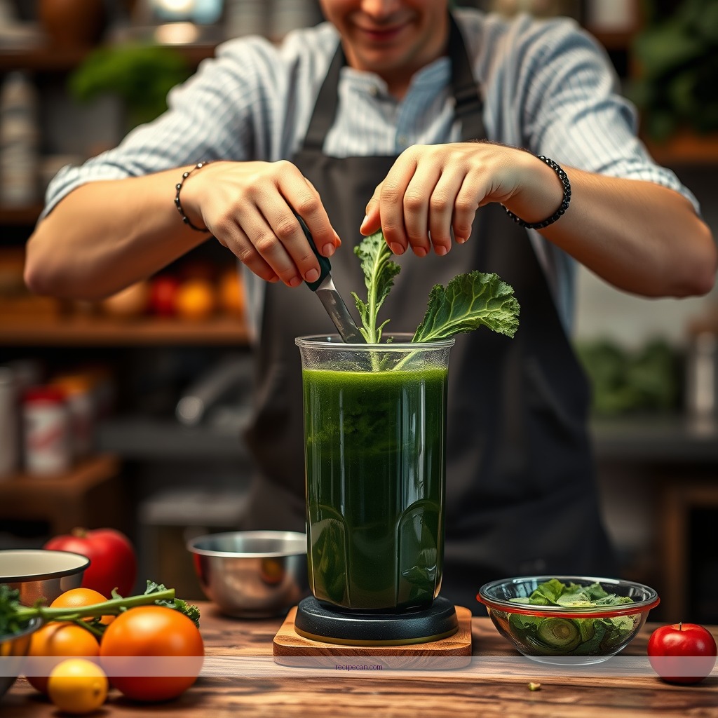Instructions - green juice recipe kale