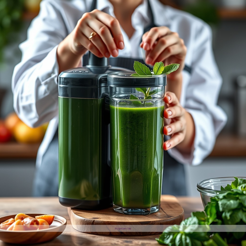 Instructions - healthy green juice recipe