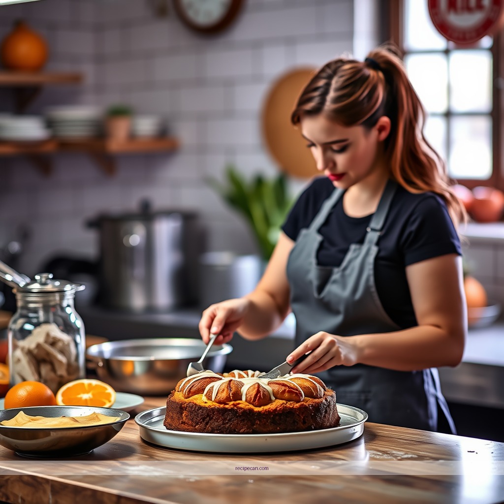 Instructions - orange cake recipe with orange juice