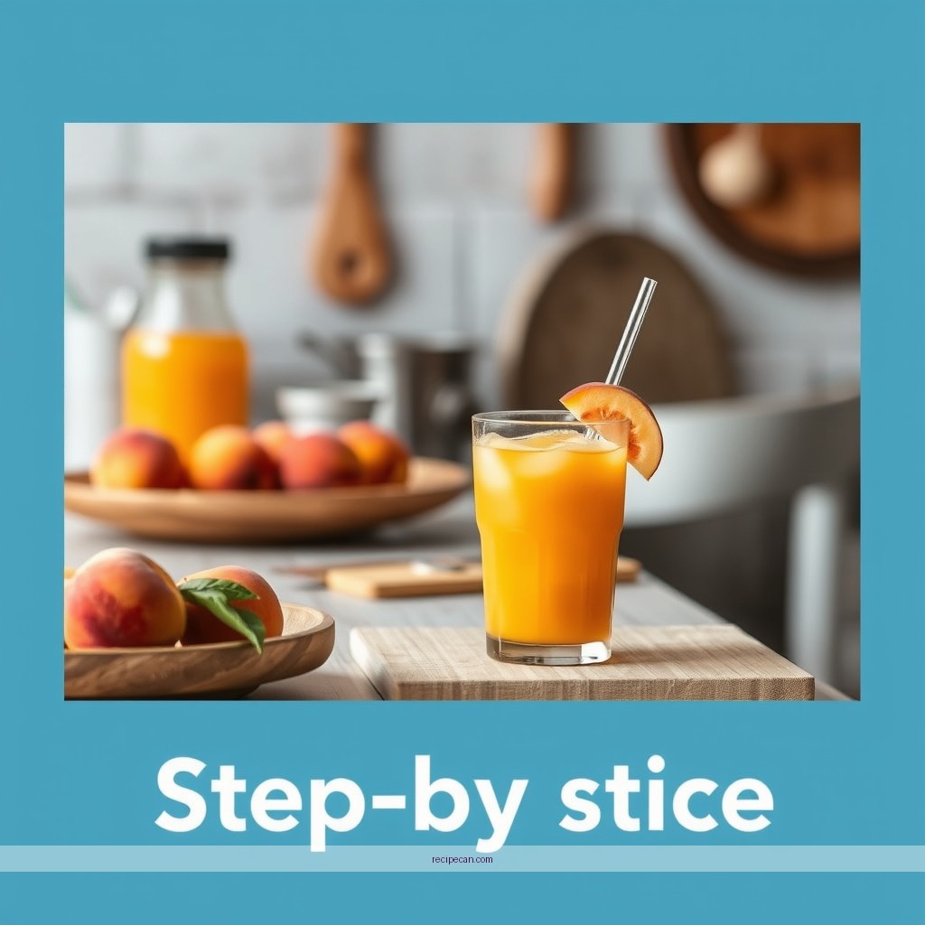 Instructions - peach juice recipe