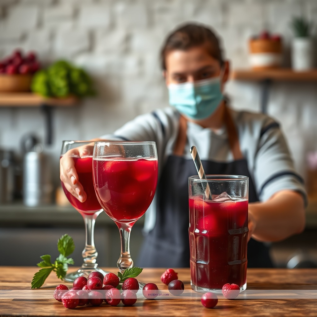 Instructions - recipe for cranberry juice
