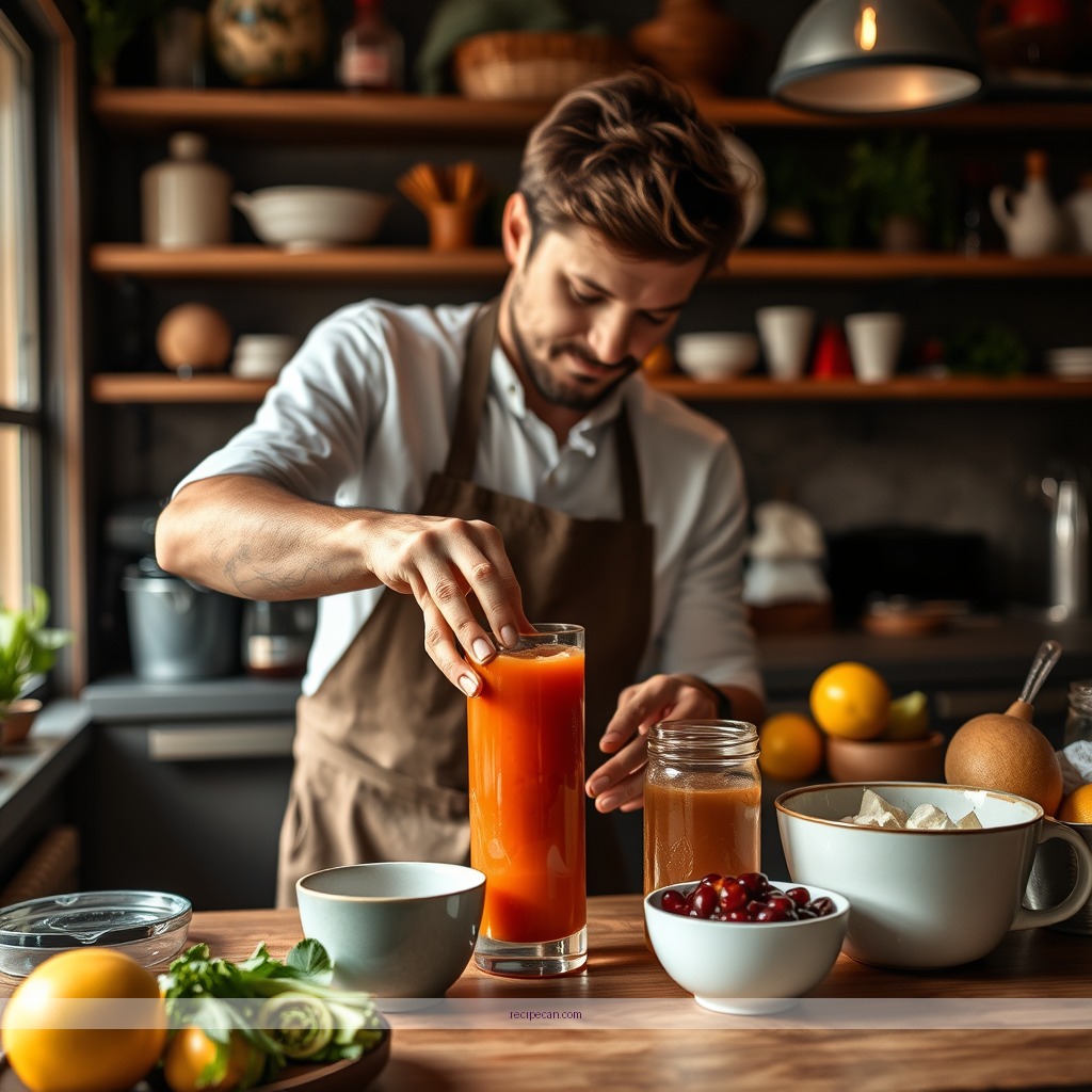 Instructions - recipe for juice detox