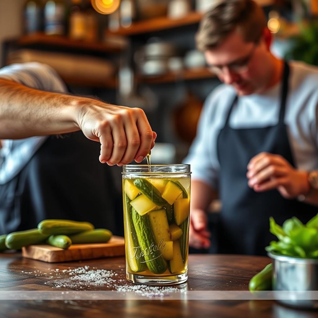 Instructions - recipe for pickle juice