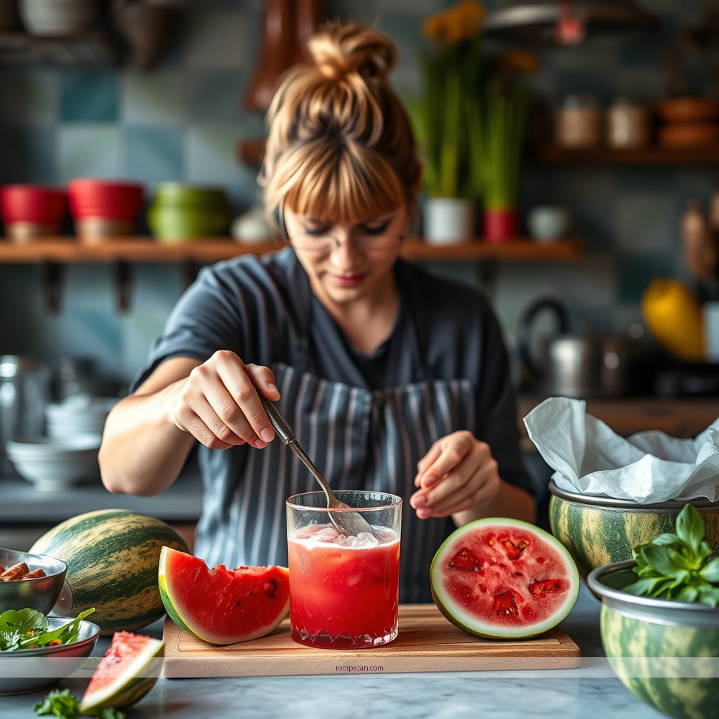 Instructions - recipes for watermelon juice