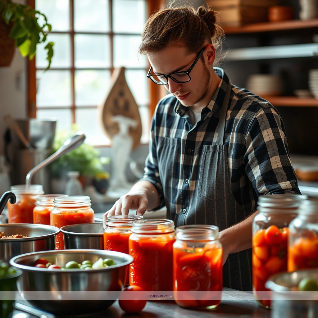 Instructions - tomato juice recipe for canning