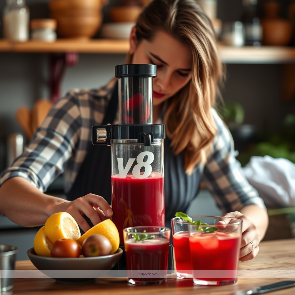 Instructions - v8 juice recipe for juicer