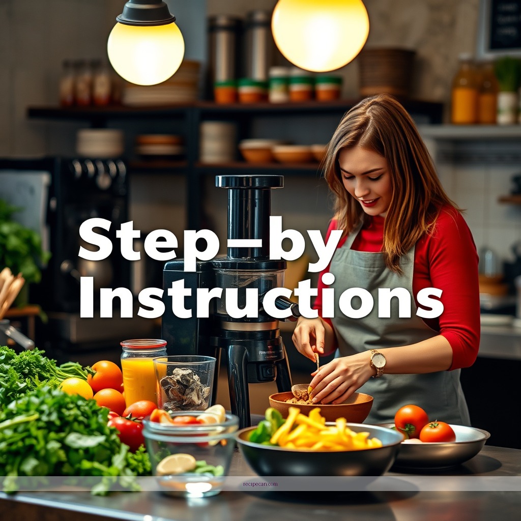 Instructions - vegetable juicer recipes