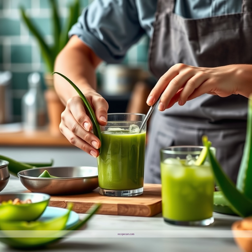 Instructions - aloe juice recipe