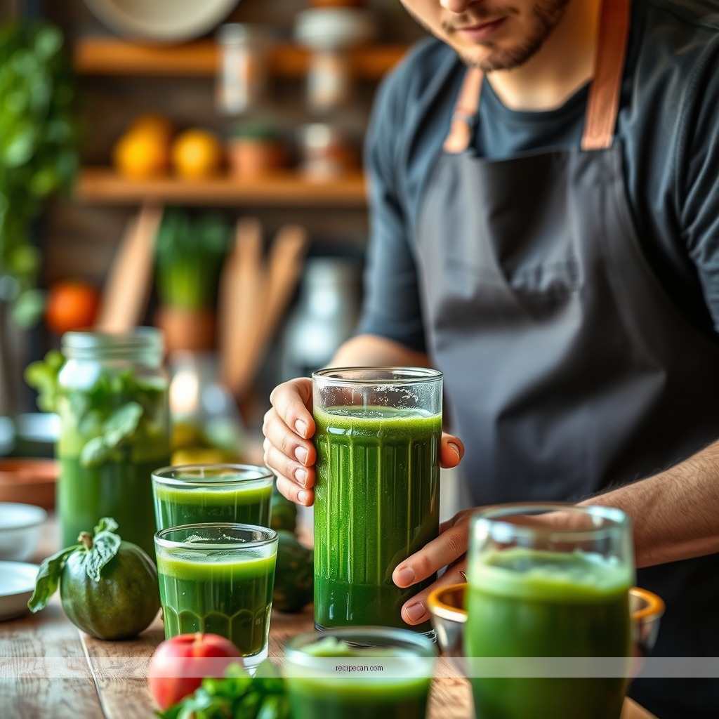 Instructions - mean green juice recipe