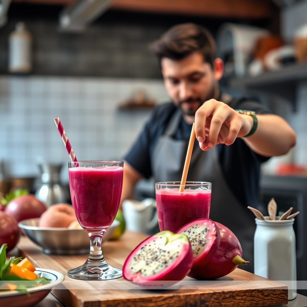 Instructions - pitaya juice recipe