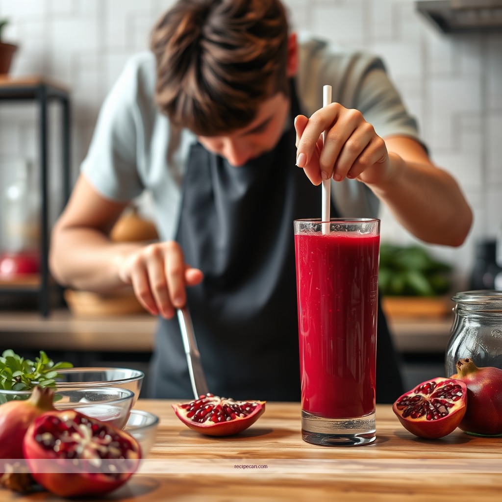 Instructions - pomegranate fruit juice recipe