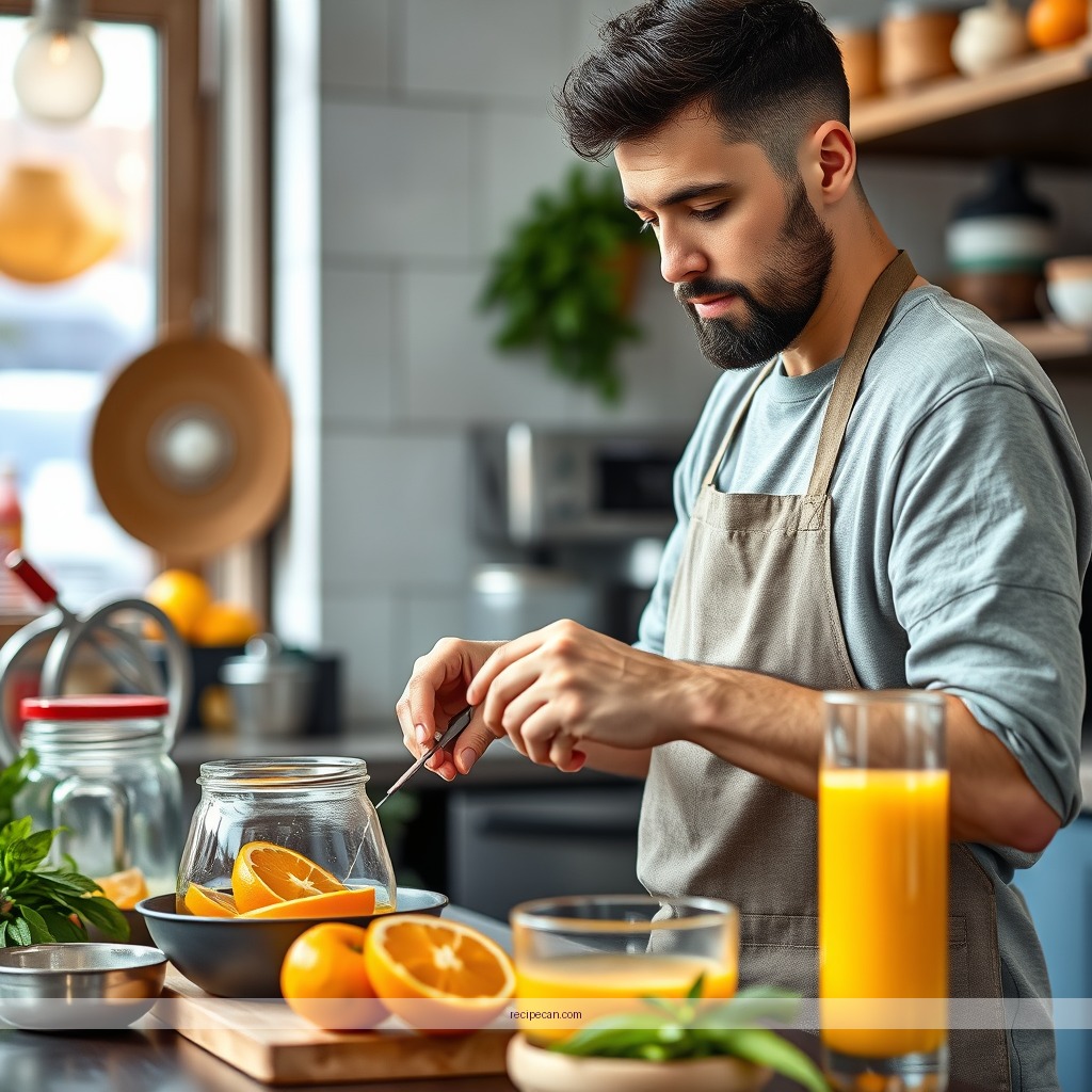 Instructions - recipe for orange juice