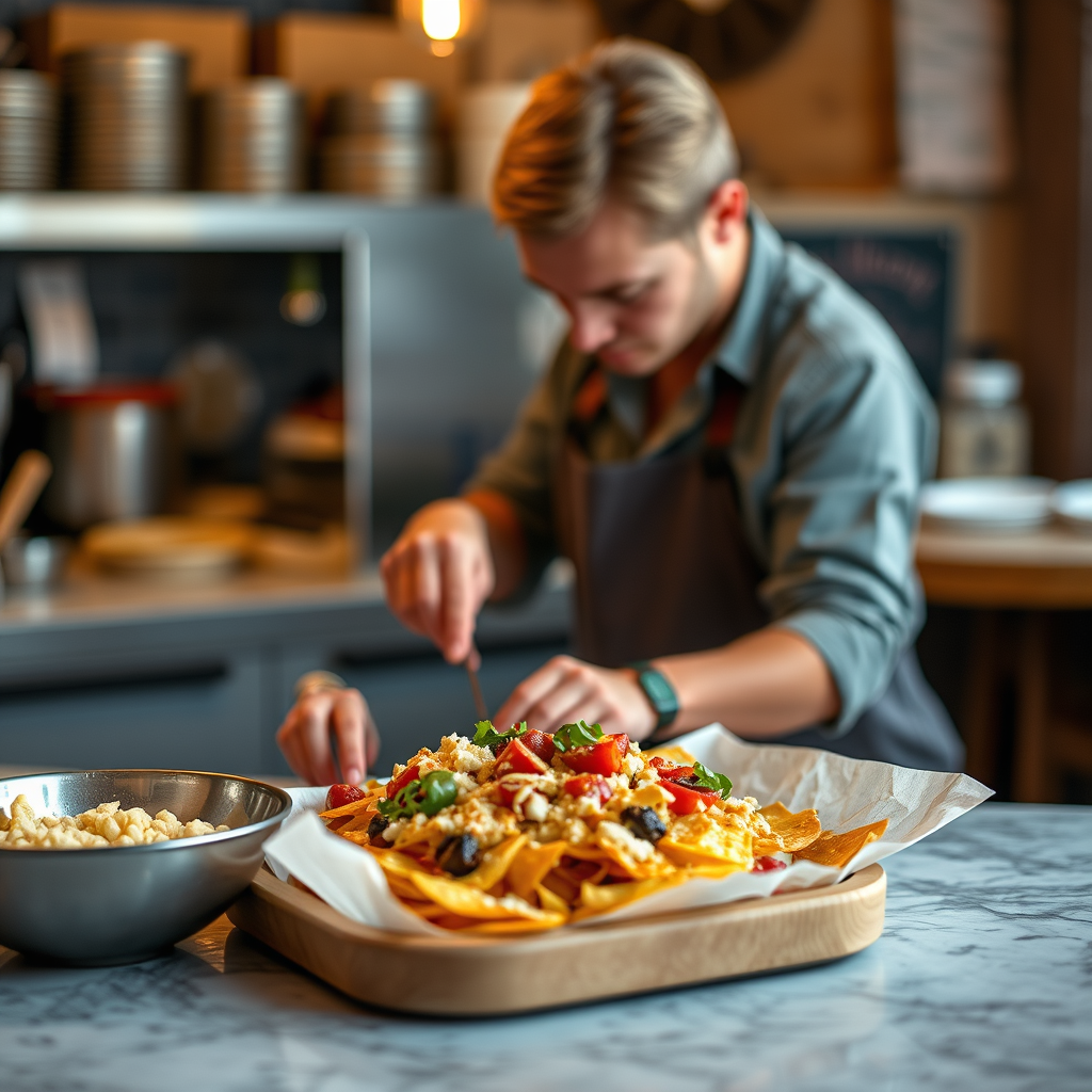 Instructions - easy recipe for nachos and cheese