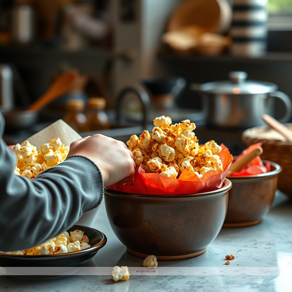 Instructions - recipes with popcorn