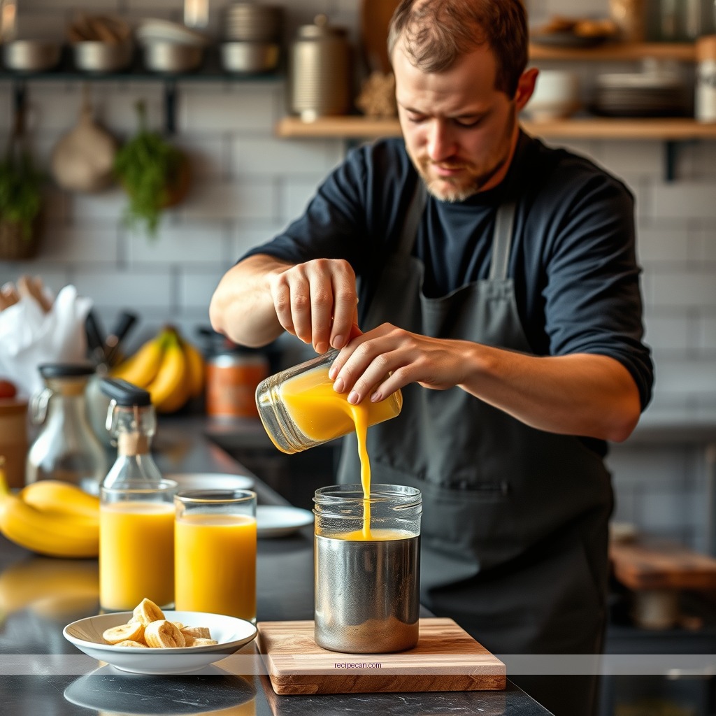 Instructions - banana juice recipe