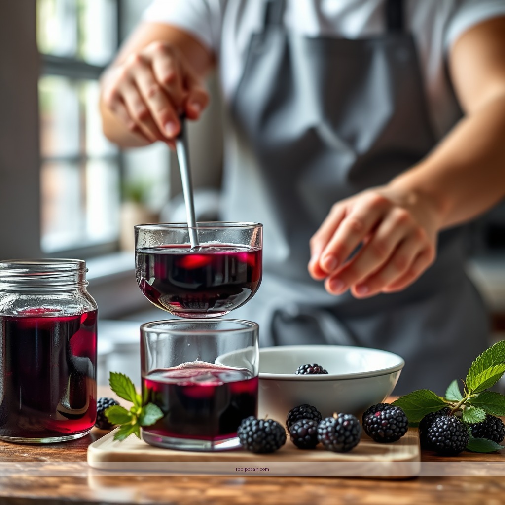 Instructions - blackberry juice recipe