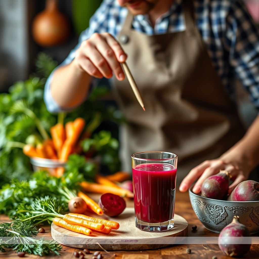 Instructions - carrot beetroot juice recipe