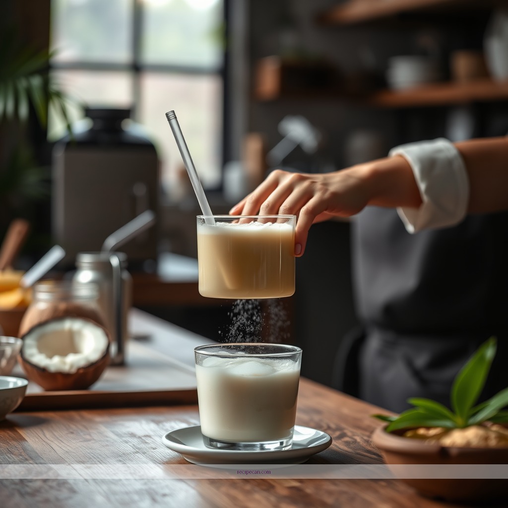 Instructions - coconut juice recipe