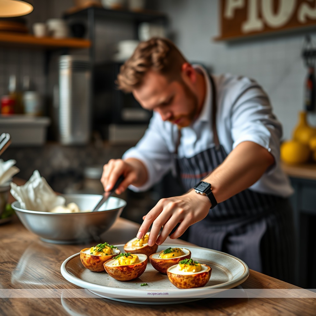 Instructions - deviled egg recipe with pickle juice