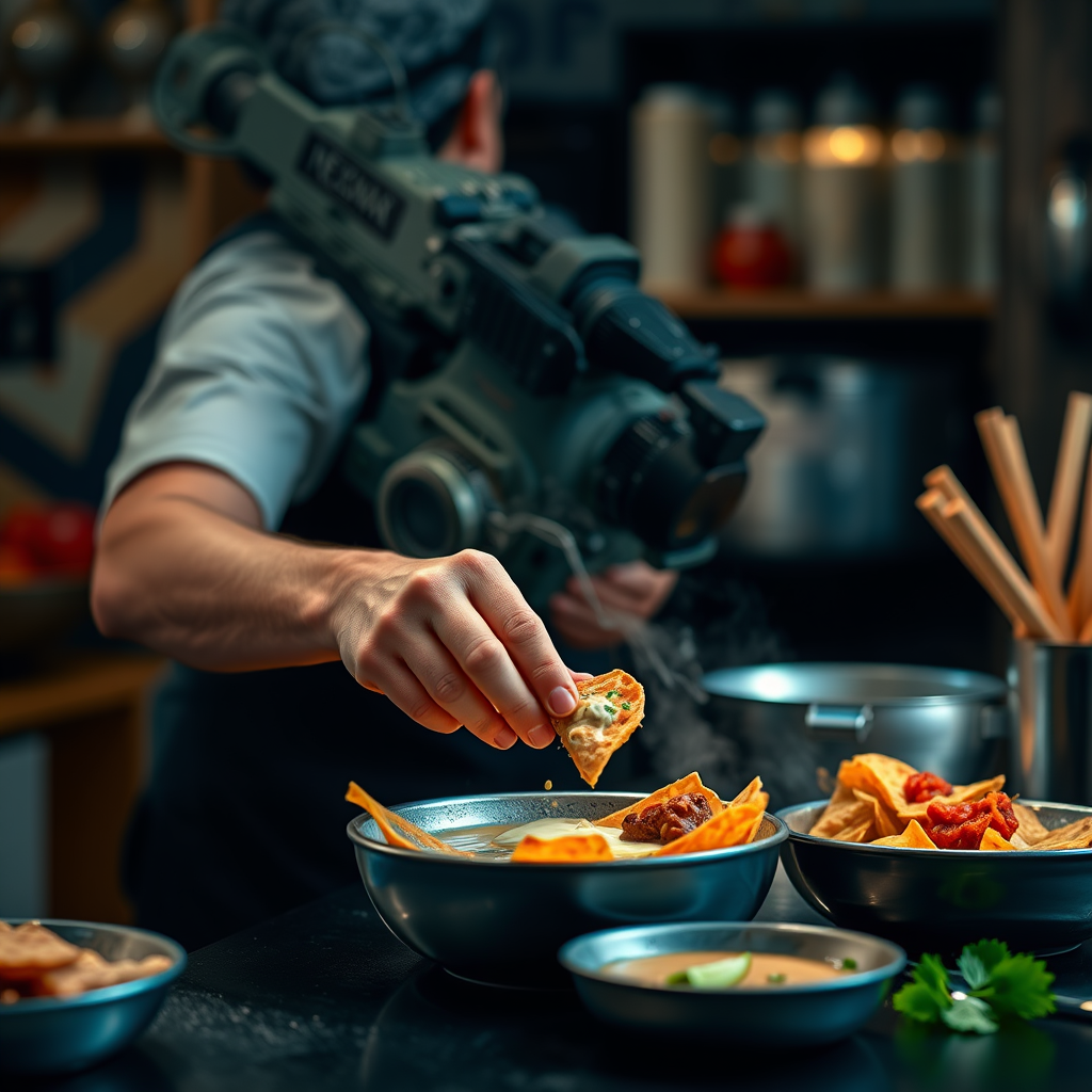 Instructions - nachos and dip recipe