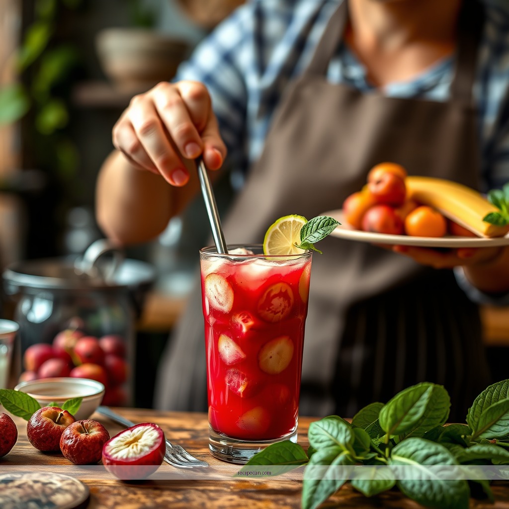 Instructions - litchi juice recipe