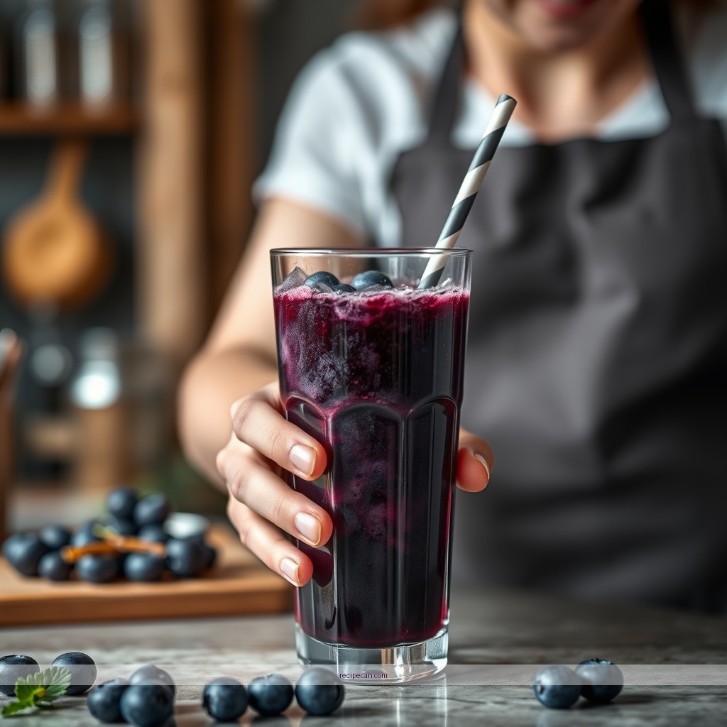 Instructions - recipe blueberry juice