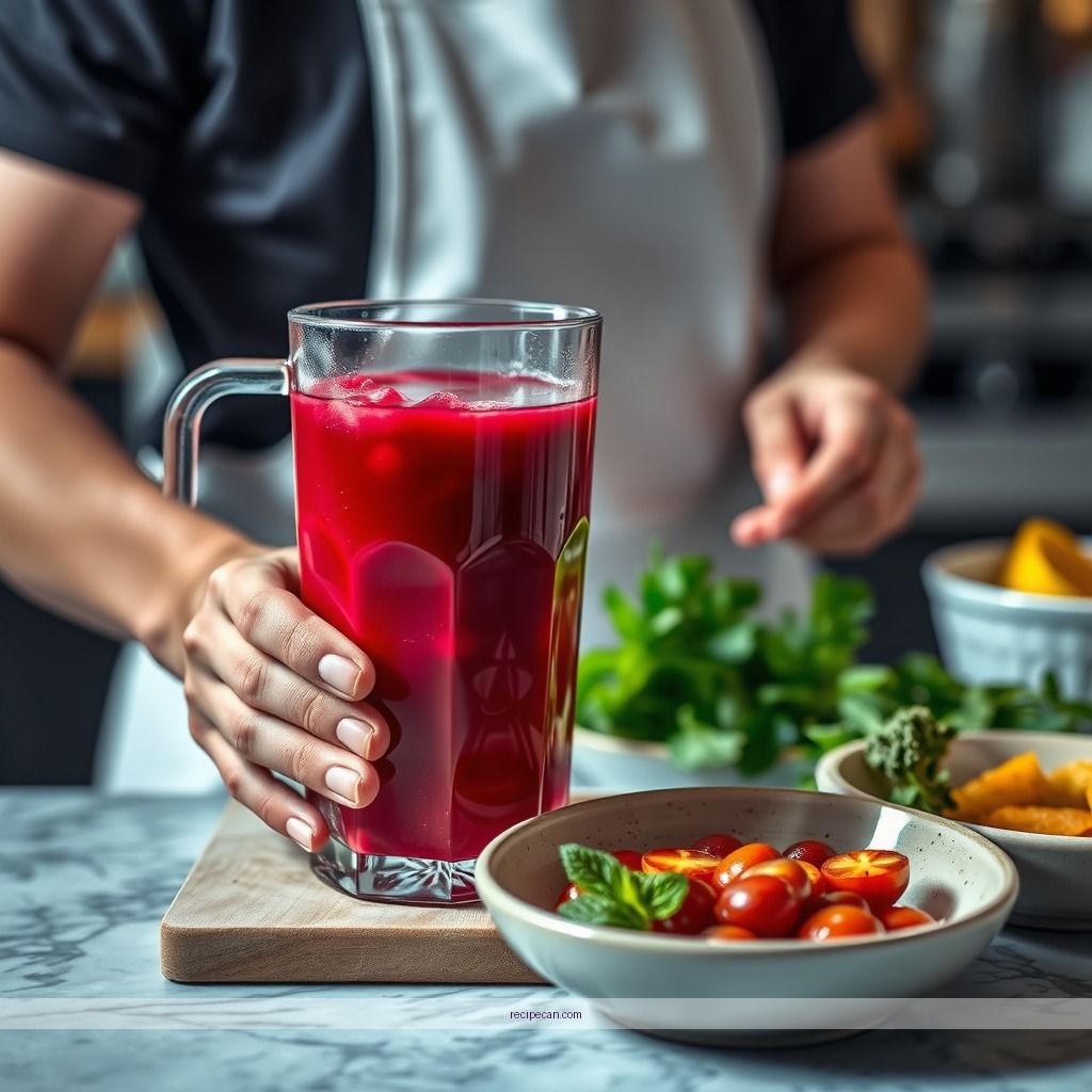 Instructions - red juice recipe