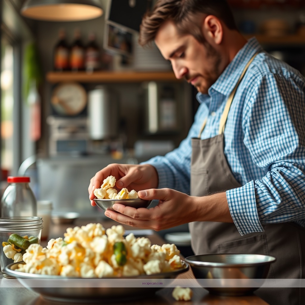 Instructions - dill pickle popcorn recipe