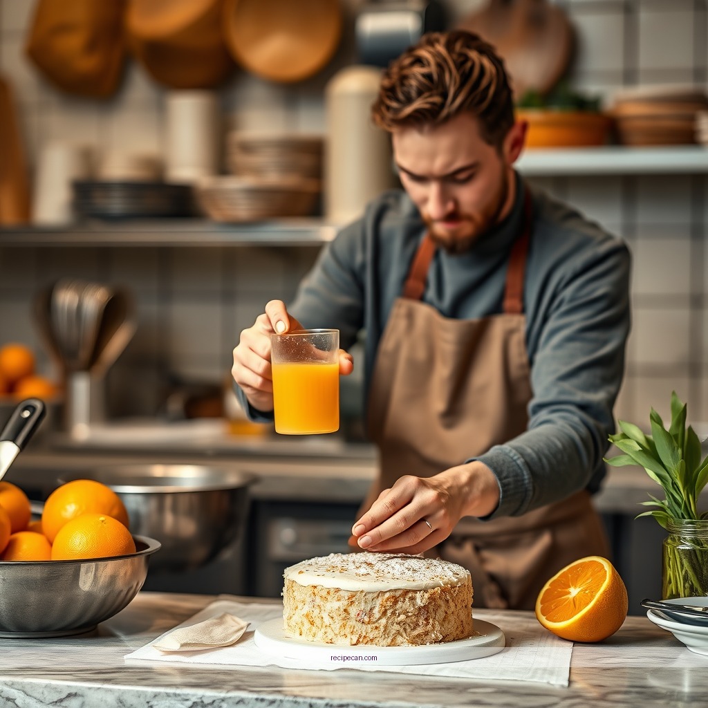 Instructions - cake recipes using orange juice