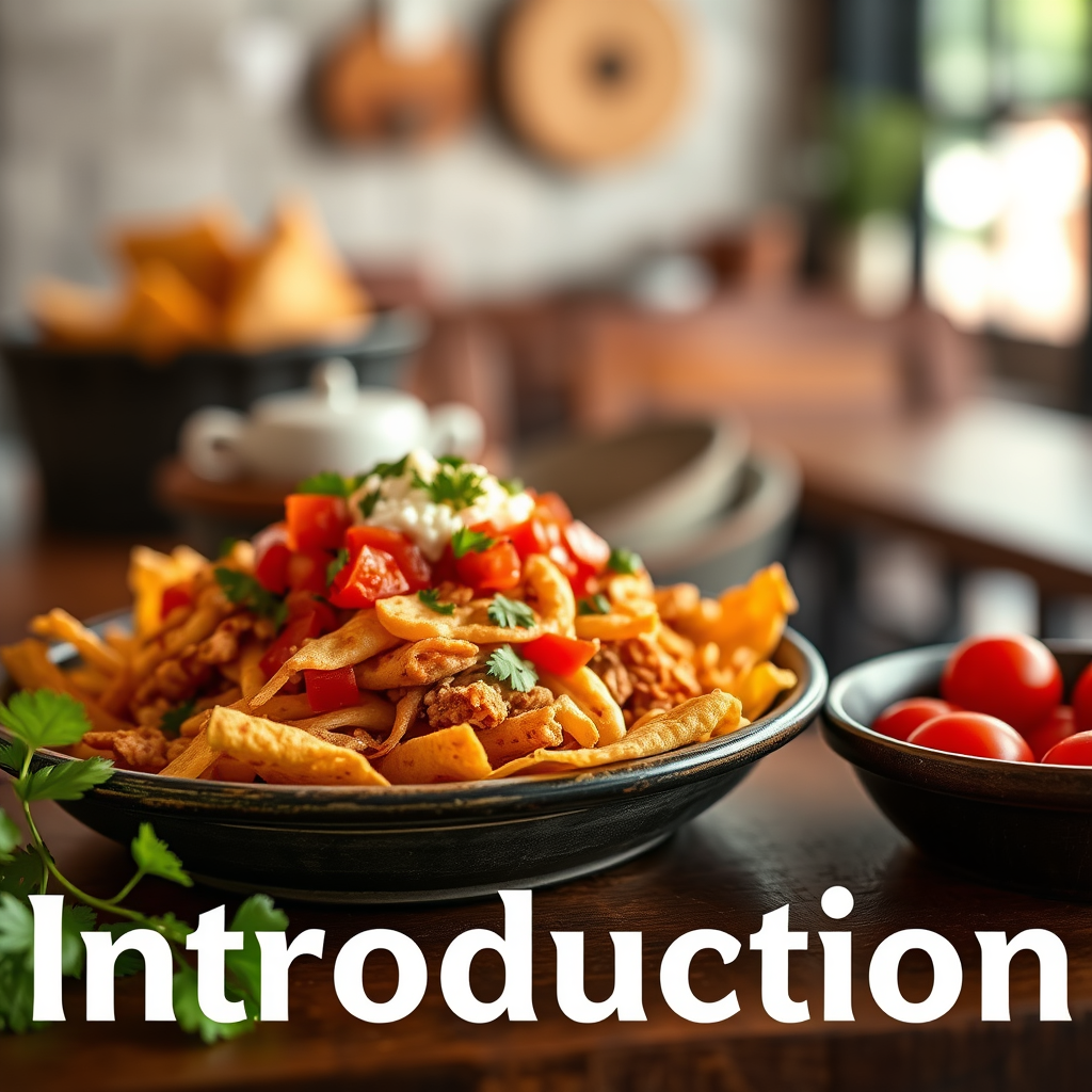 Introduction - chicken nachos recipe