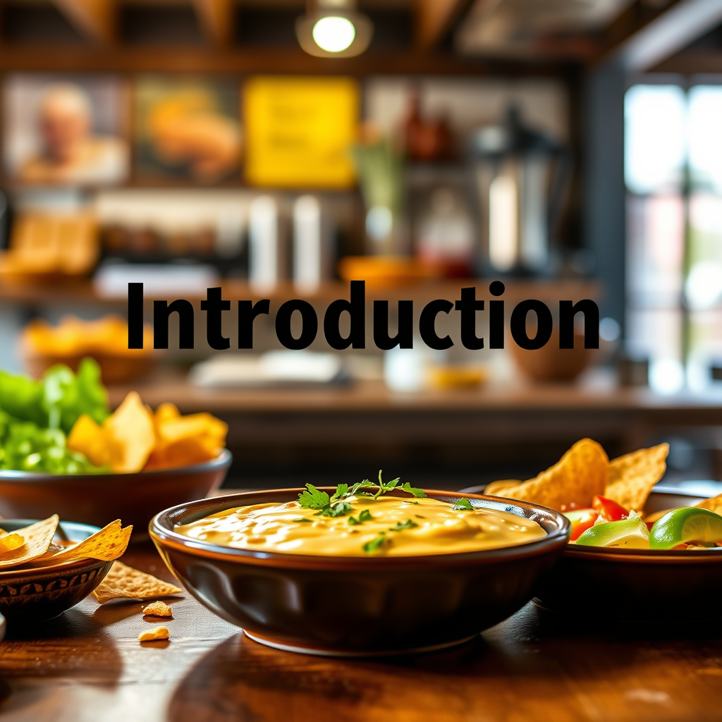 Introduction - recipe for nacho cheese dip