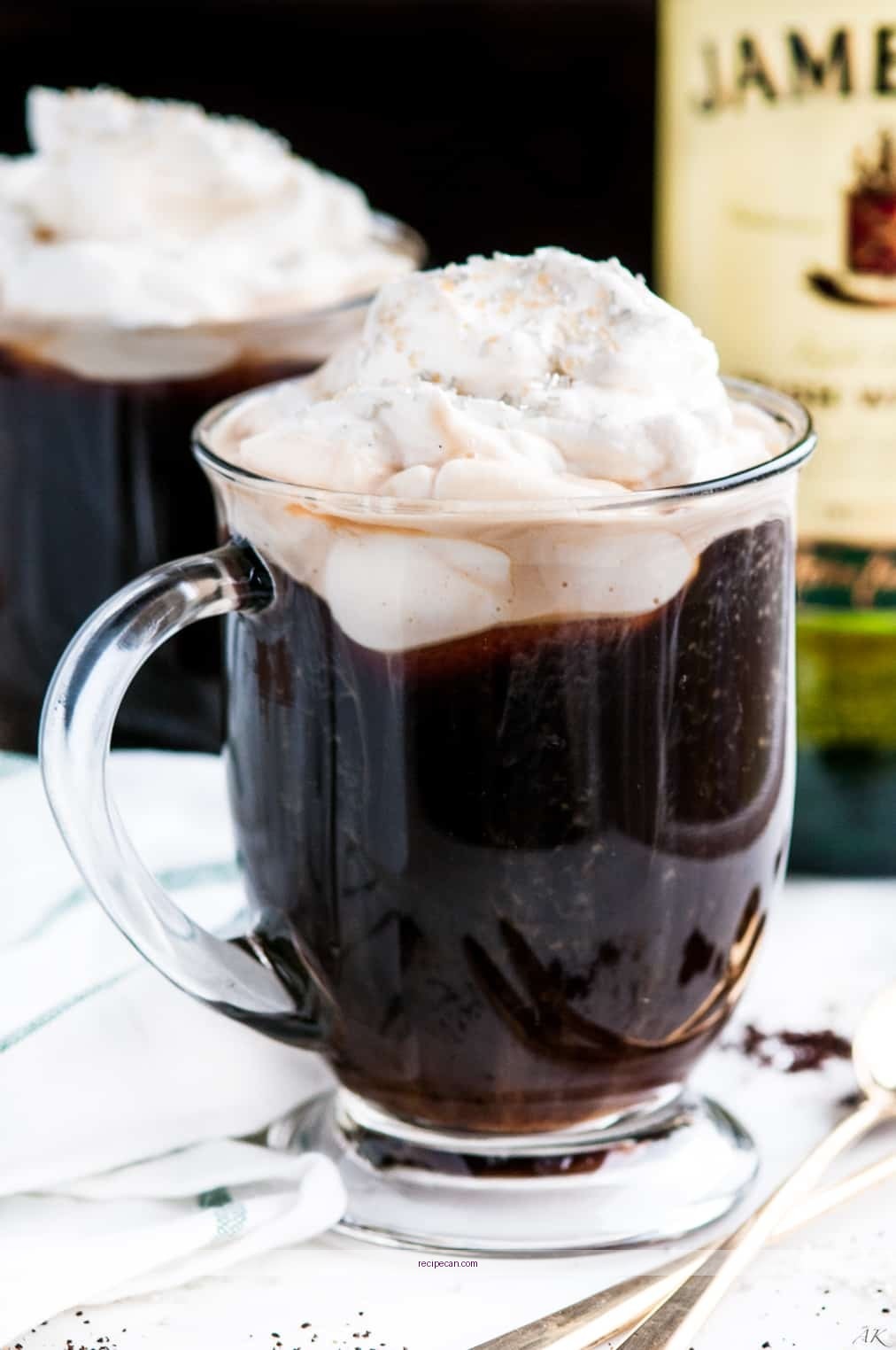 Irish Coffee Preparation Baileys Whipped Cream Step-By-Step Delicious Irish Coffee Baileys - irish coffee baileys recipe