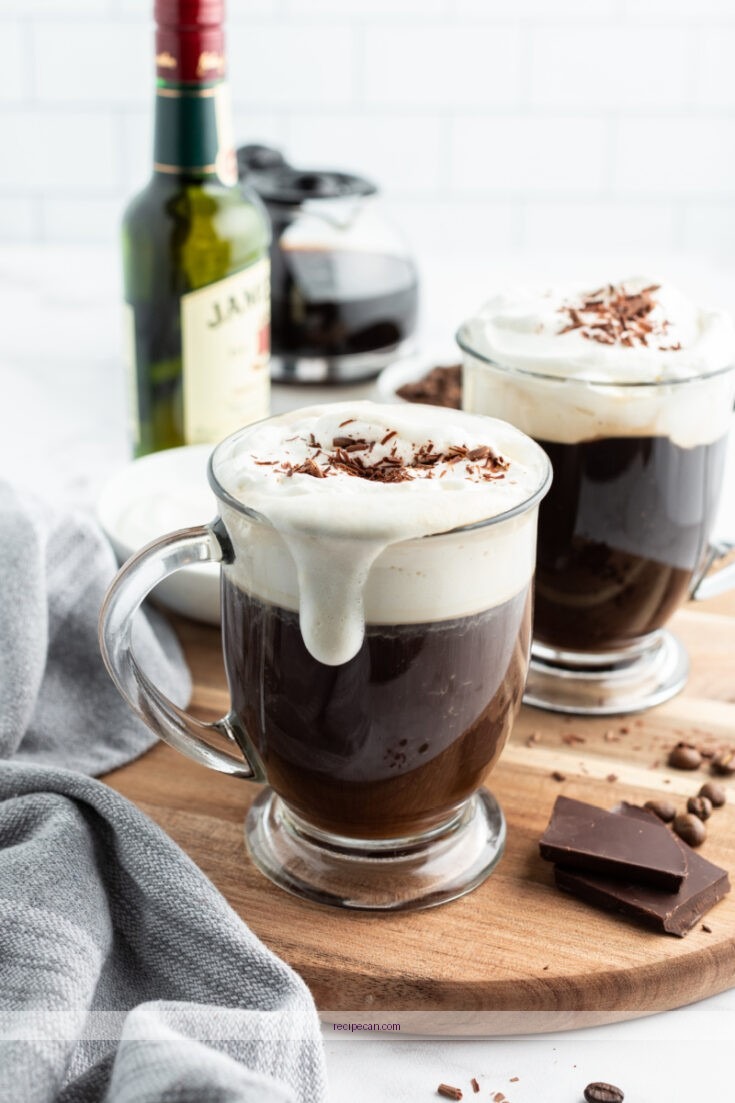 Irish Coffee Preparation Step-By-Step Ingredients Traditional Irish Coffee Recipe - traditional irish coffee recipe