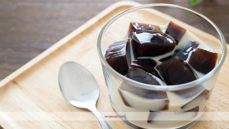 Japanese Coffee Jelly Dessert Preparation Easy Japanese Coffee Jelly - japanese coffee jelly recipe