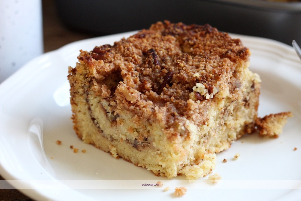 Keto Coffee Cake Slice Ingredients Baking Delicious Keto Coffee Cake - keto coffee cake recipe