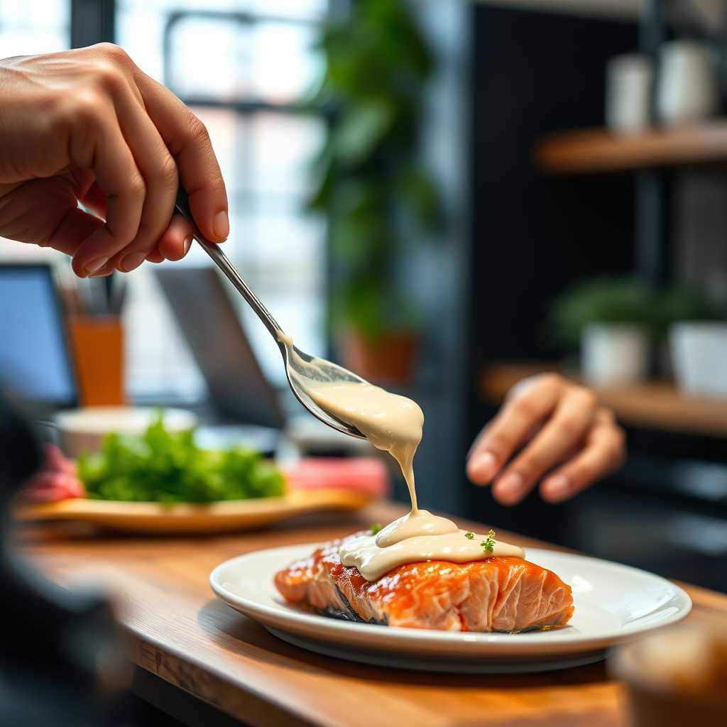 Mayonnaise - baked salmon recipe with mayonnaise