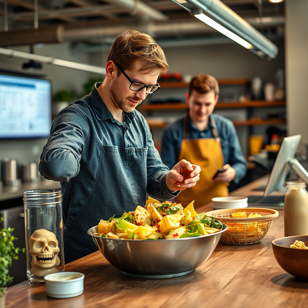 Mixing It All Together - potato salad recipe with mayonnaise