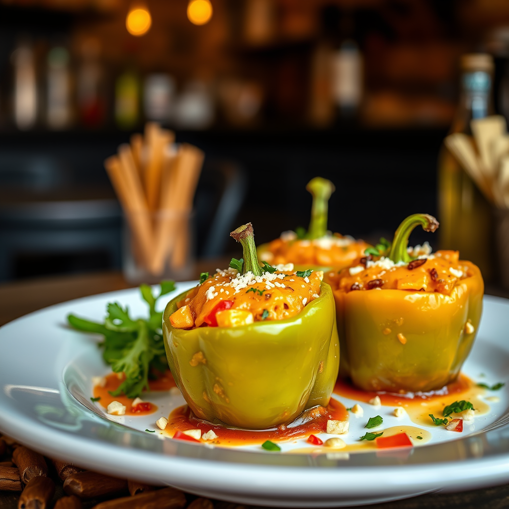 Nacho Cheese Stuffed Peppers - recipes with nacho cheese