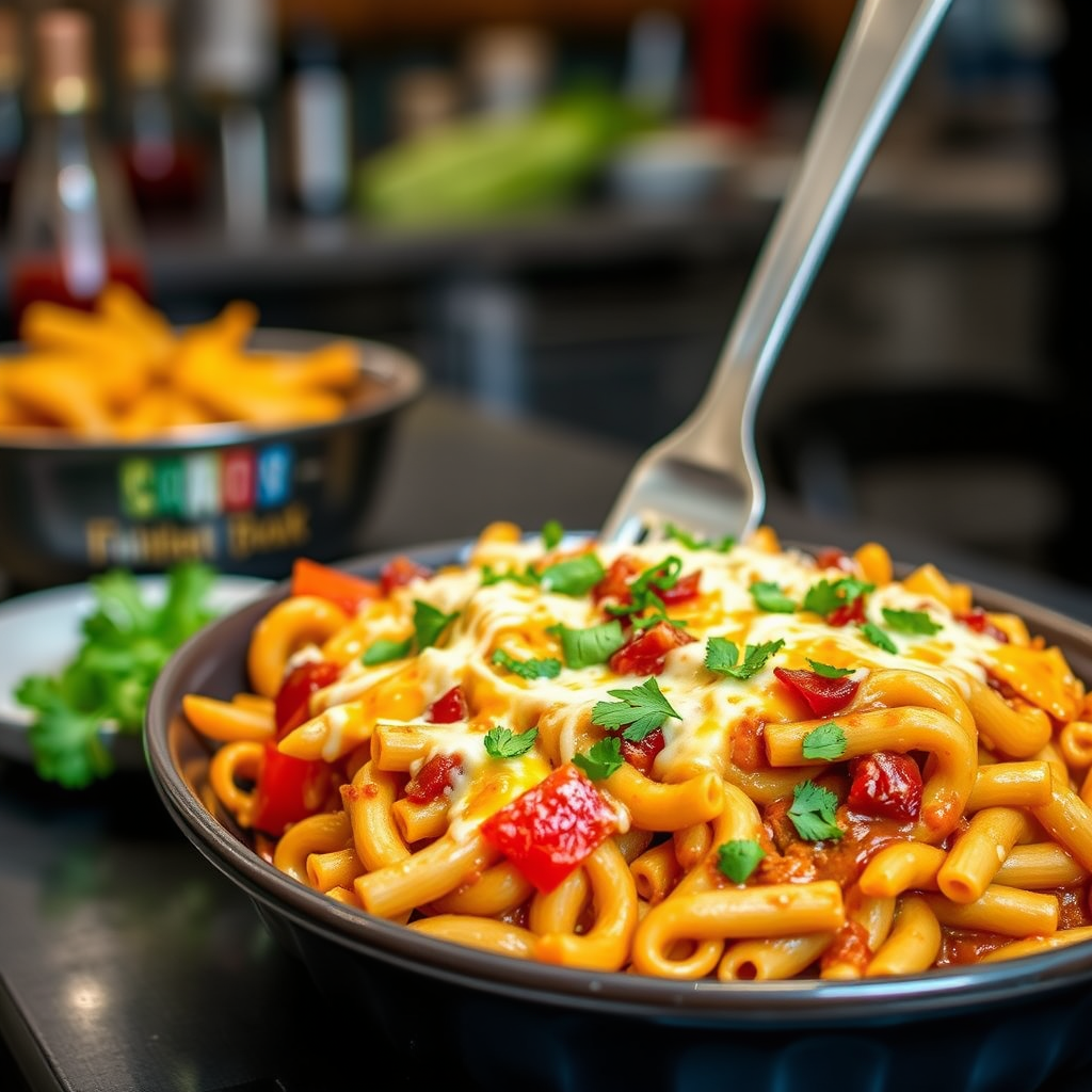 Nacho Pasta Bake - recipes with nacho cheese