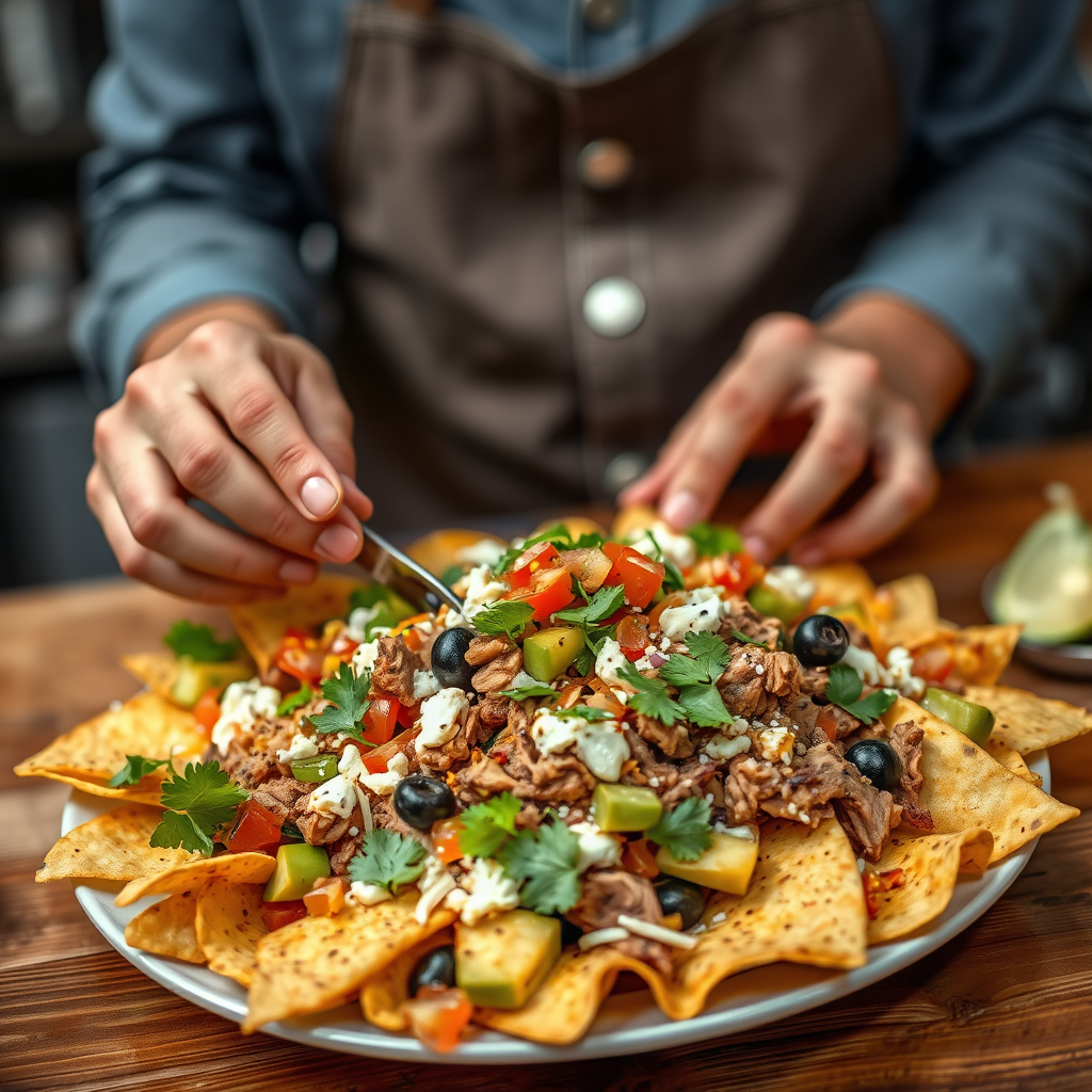 Nachos - pork nachos recipe