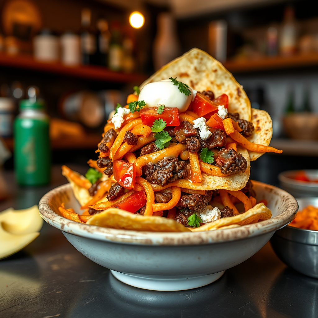 Nachos - beef nacho recipe