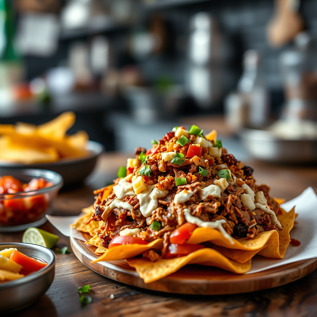 Nachos - recipe for pulled pork nachos