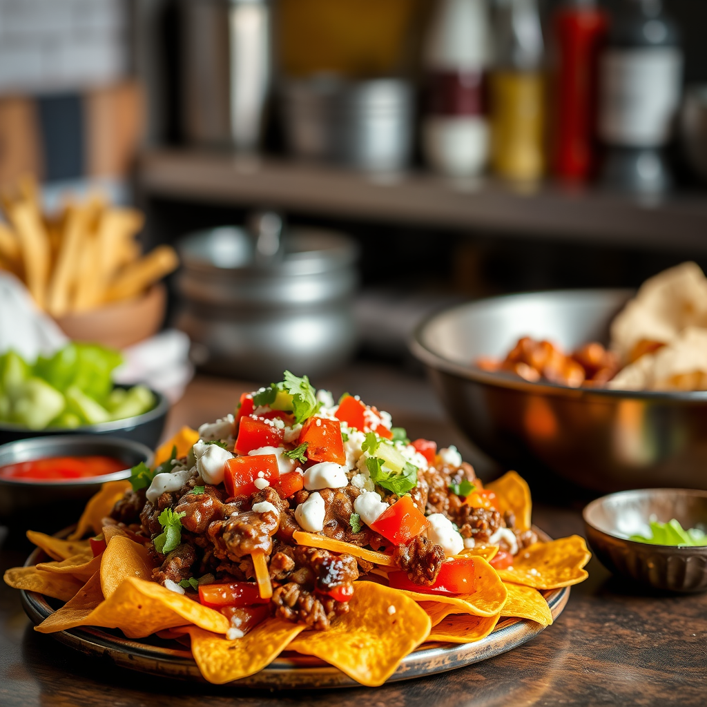 Nachos - recipe nachos ground beef