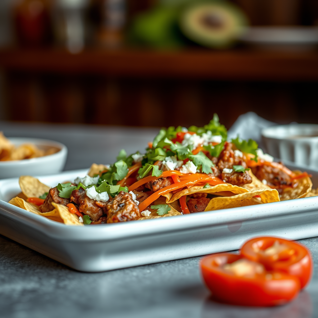 Nachos - pork nachos recipe